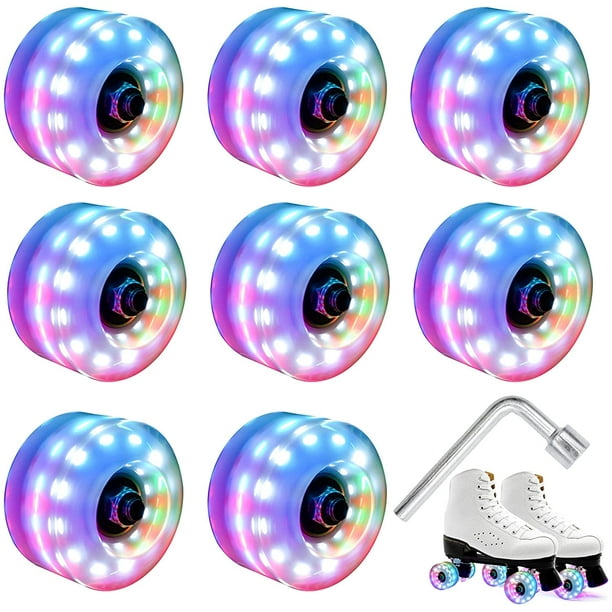 Roller Skate Wheels with Bearings Installed Replace Rollerskate Wheels for Double Row Skating and Skateboard 32 x 58mm 8 Pcs Outdoor Light Up Rainbow Quad Rollerskate Parts Tool Wheels Pink Roller Skate Wheels with Bearings Installed Replace Rollerskate Wheels for Double Row Skating and Skateboard 32 x 58mm 8 Pcs Outdoor Light Up Rainbow Quad Rollerskate Parts Tool Wheels Pink